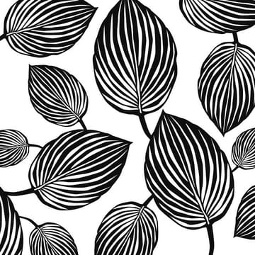 Lyckans blad fabric - white - Arvidssons Textil