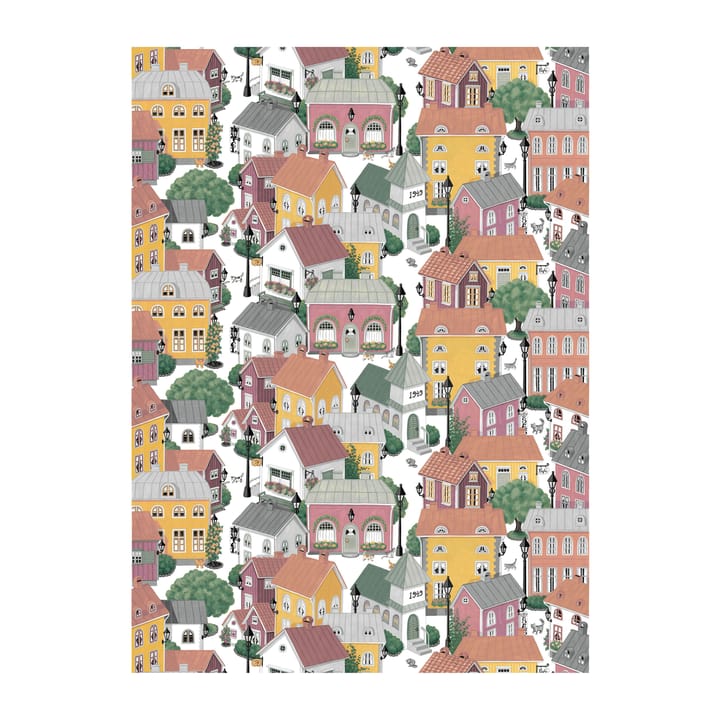 Lyckeby blommar fabric - Pink - Arvidssons Textil