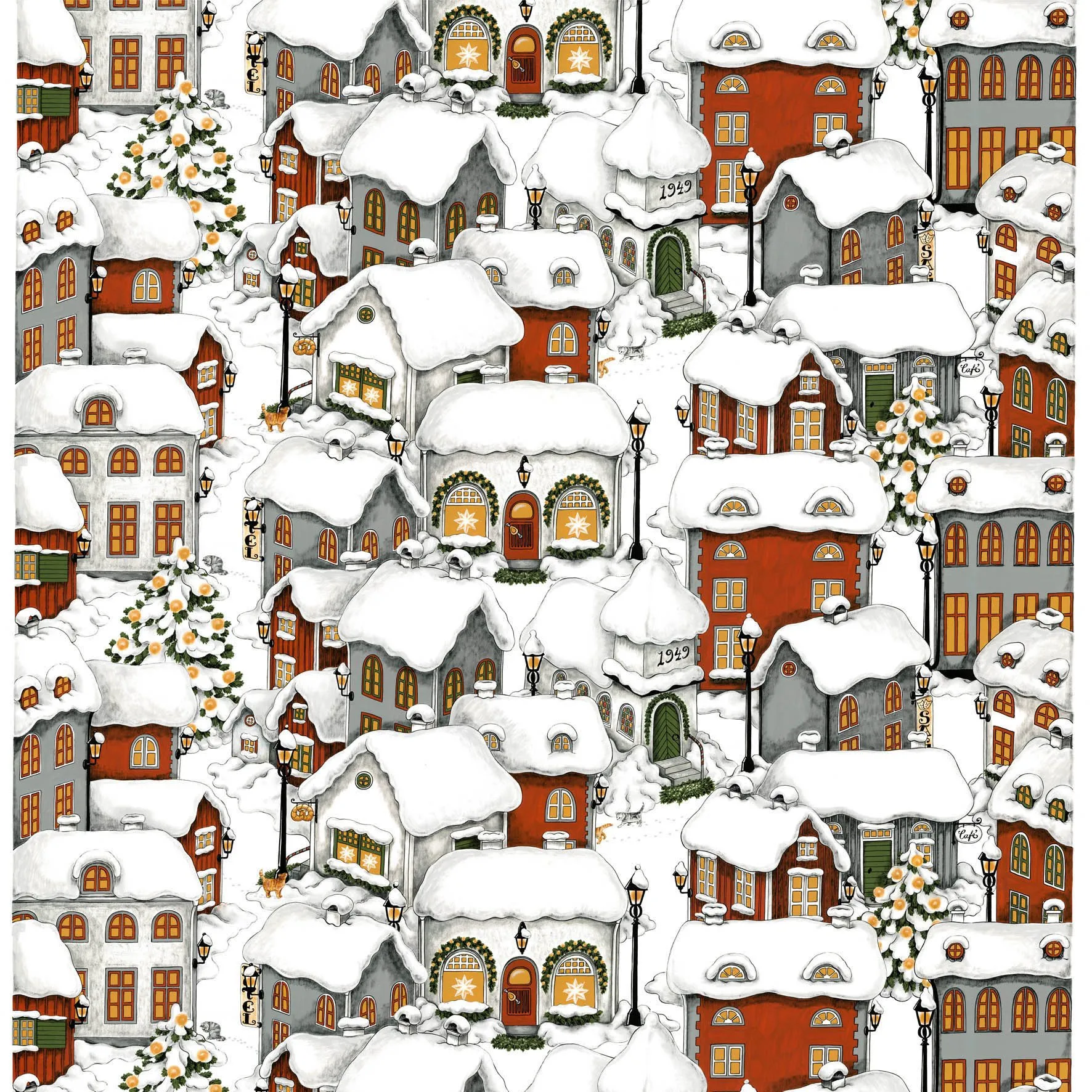 Lyckeby fabric, multi Arvidssons Textil