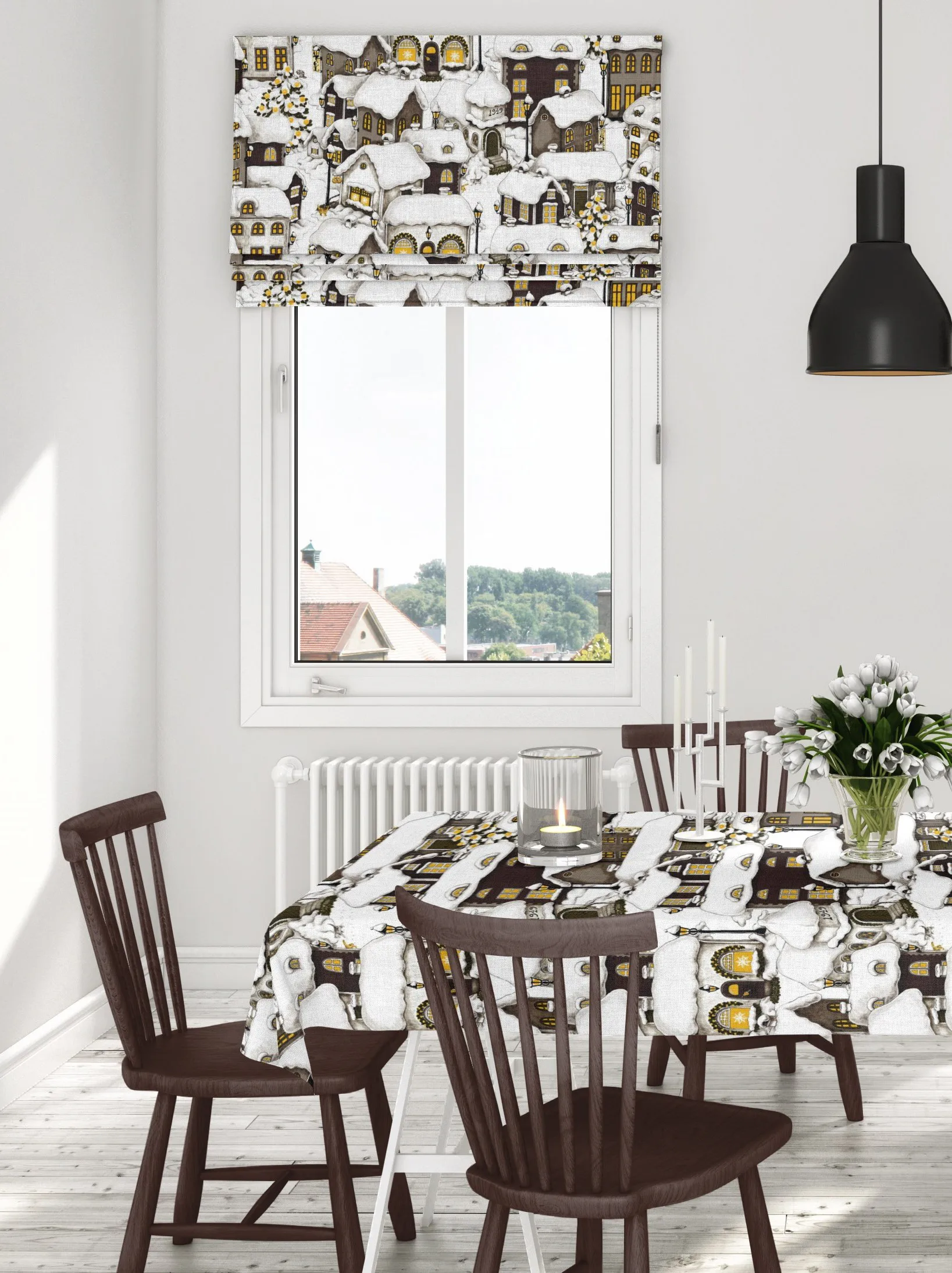 Lyckeby oilcloth, Brown Arvidssons Textil