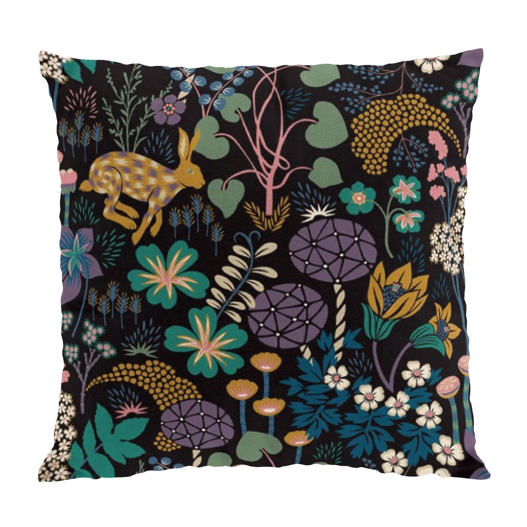 Lyckeflykt cushion cover 47x47 cm, Black Arvidssons Textil
