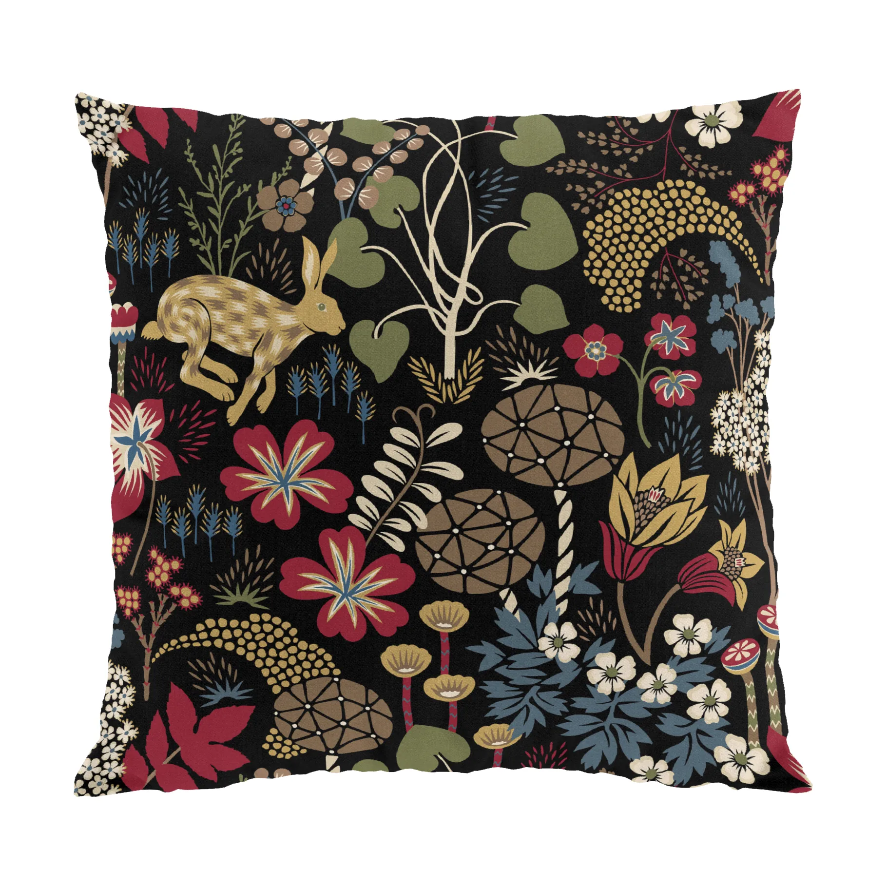 Lyckeflykt cushion cover 47x47 cm, Red-brown Arvidssons Textil