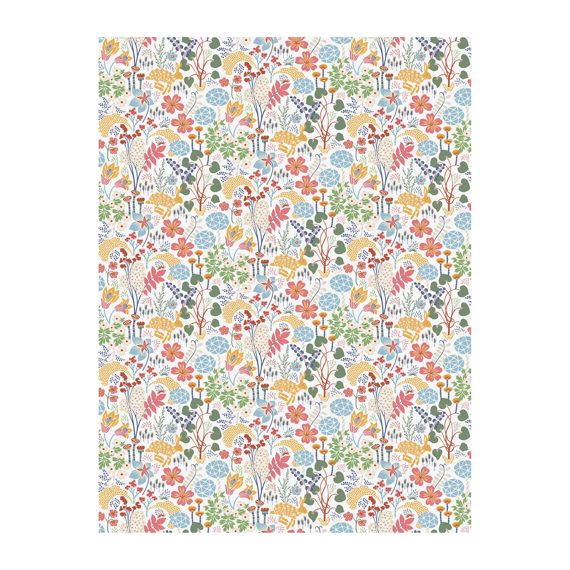 Lyckeflykt fabric, Multi Arvidssons Textil