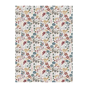 Lyckeflykt fabric - Rust-brown - Arvidssons Textil