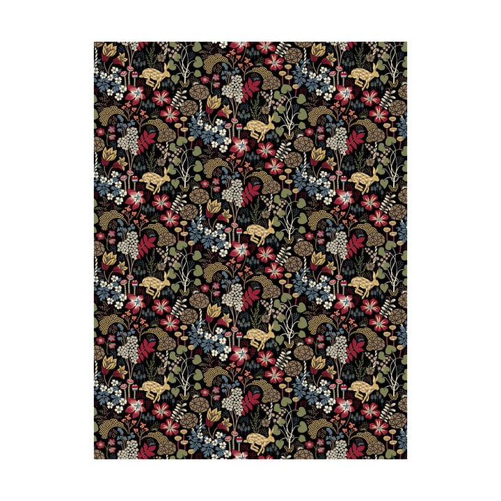 Lyckeflykt oilcloth - Red-brown - Arvidssons Textil