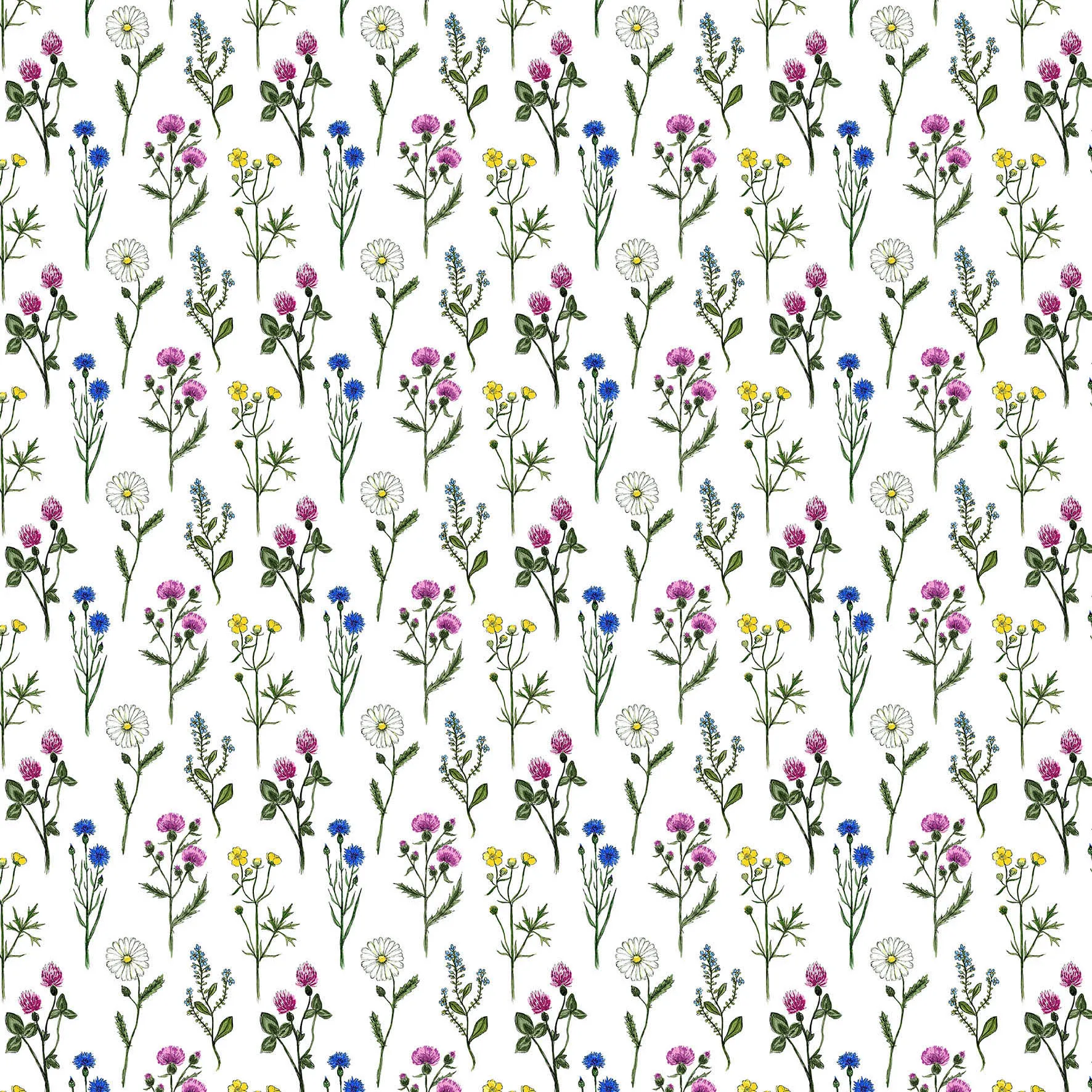Midsommar fabric, Multi Arvidssons Textil