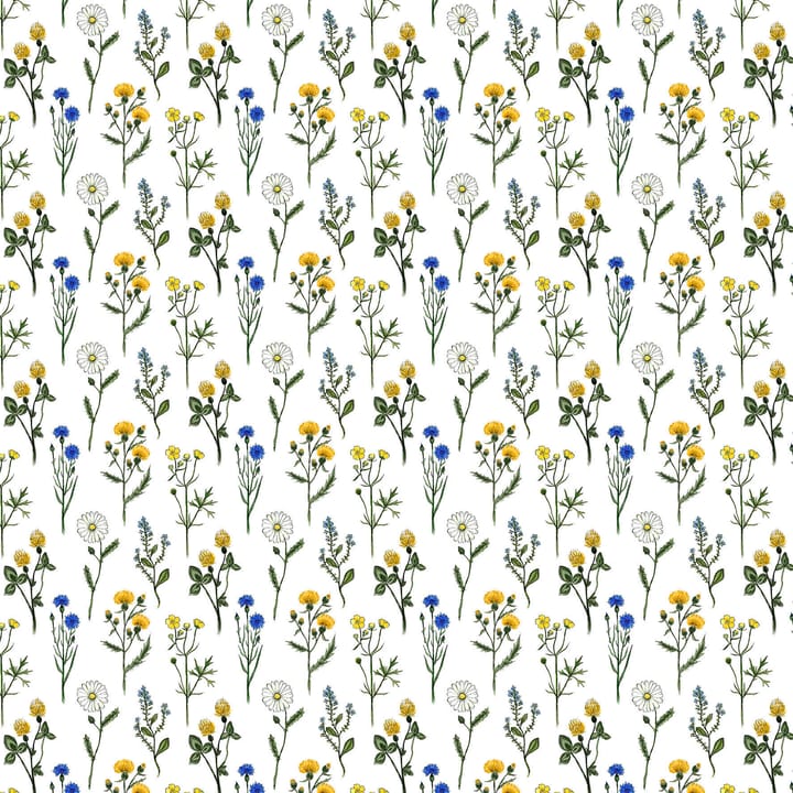 Midsommar fabric - yellow-blue - Arvidssons Textil