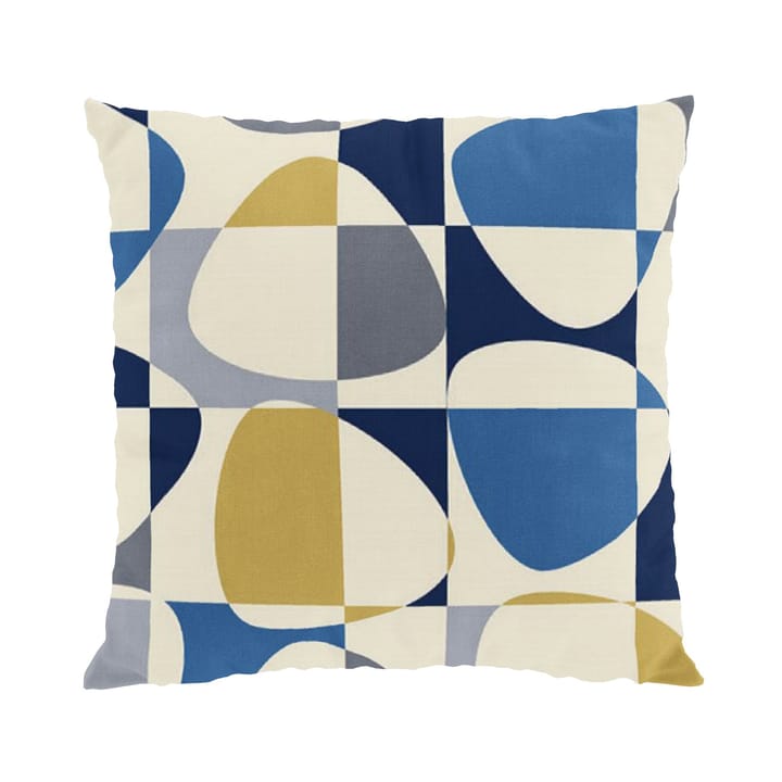 Mosaik cushion cover 47x47 cm - blue - Arvidssons Textil