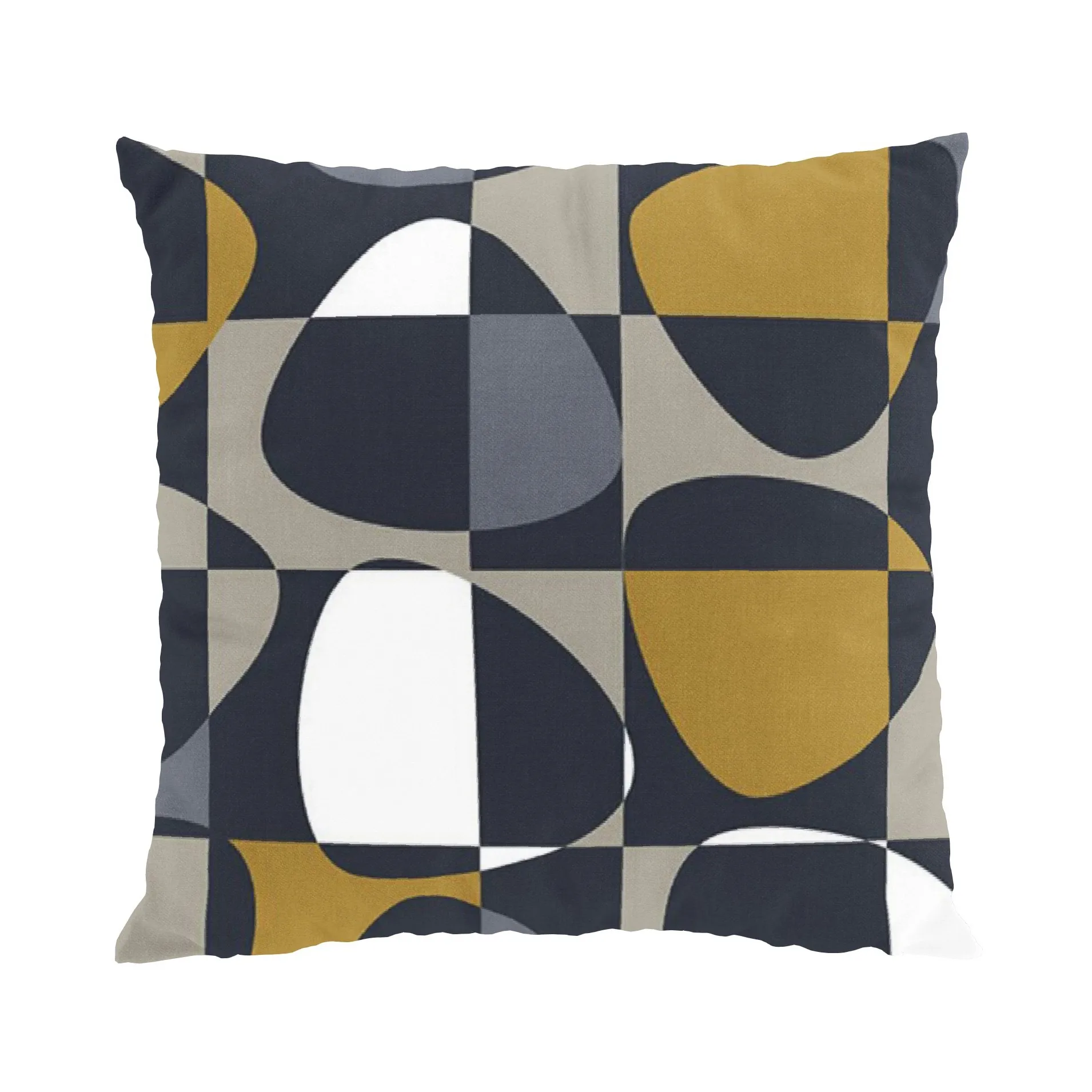 Mosaik cushion cover 47x47 cm, dark grey Arvidssons Textil