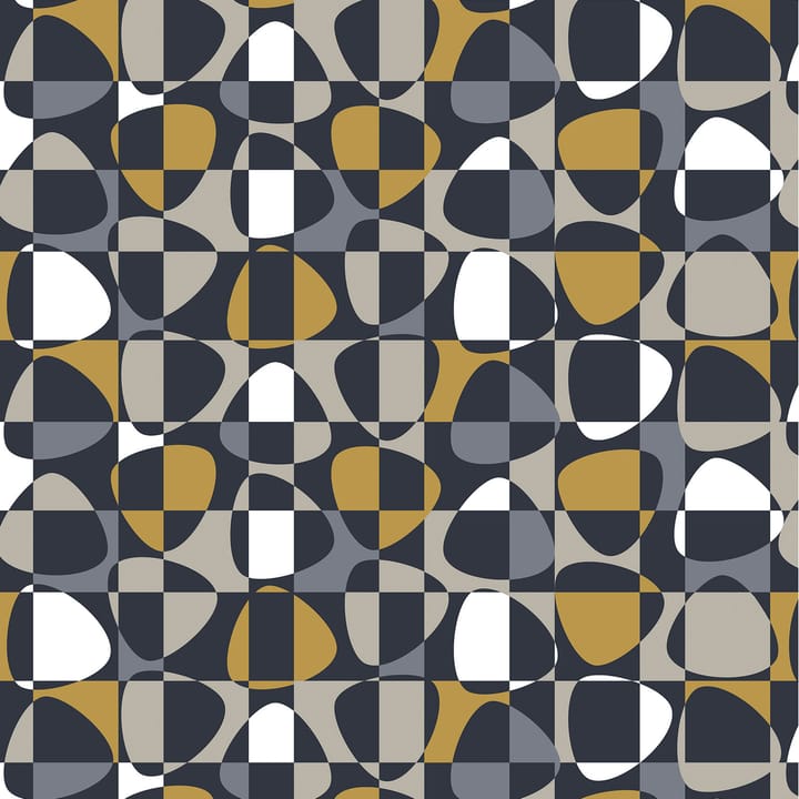 Mosaik oilcloth - dark grey - Arvidssons Textil