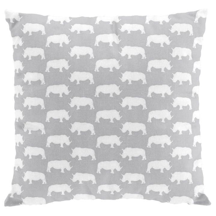 Noshörning cushion cover - grey - Arvidssons Textil