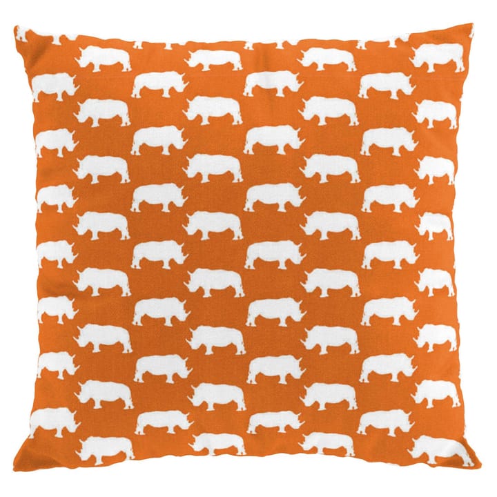 Noshörning cushion cover - orange - Arvidssons Textil