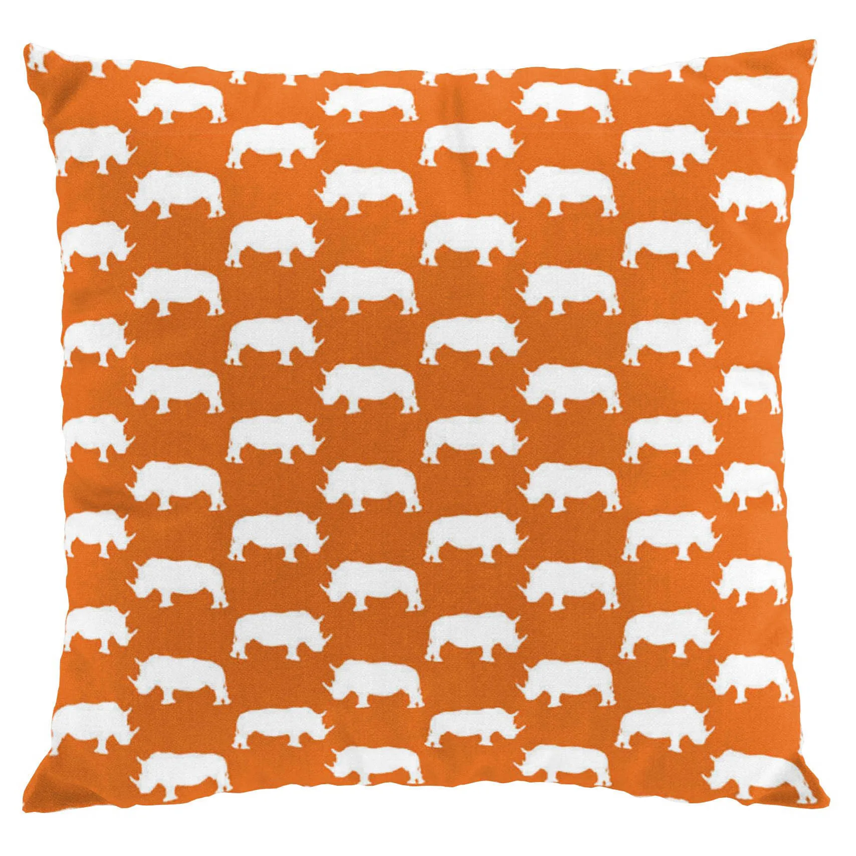 Noshörning cushion cover, orange Arvidssons Textil