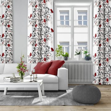 Ofelia fabric - red-silver - Arvidssons Textil