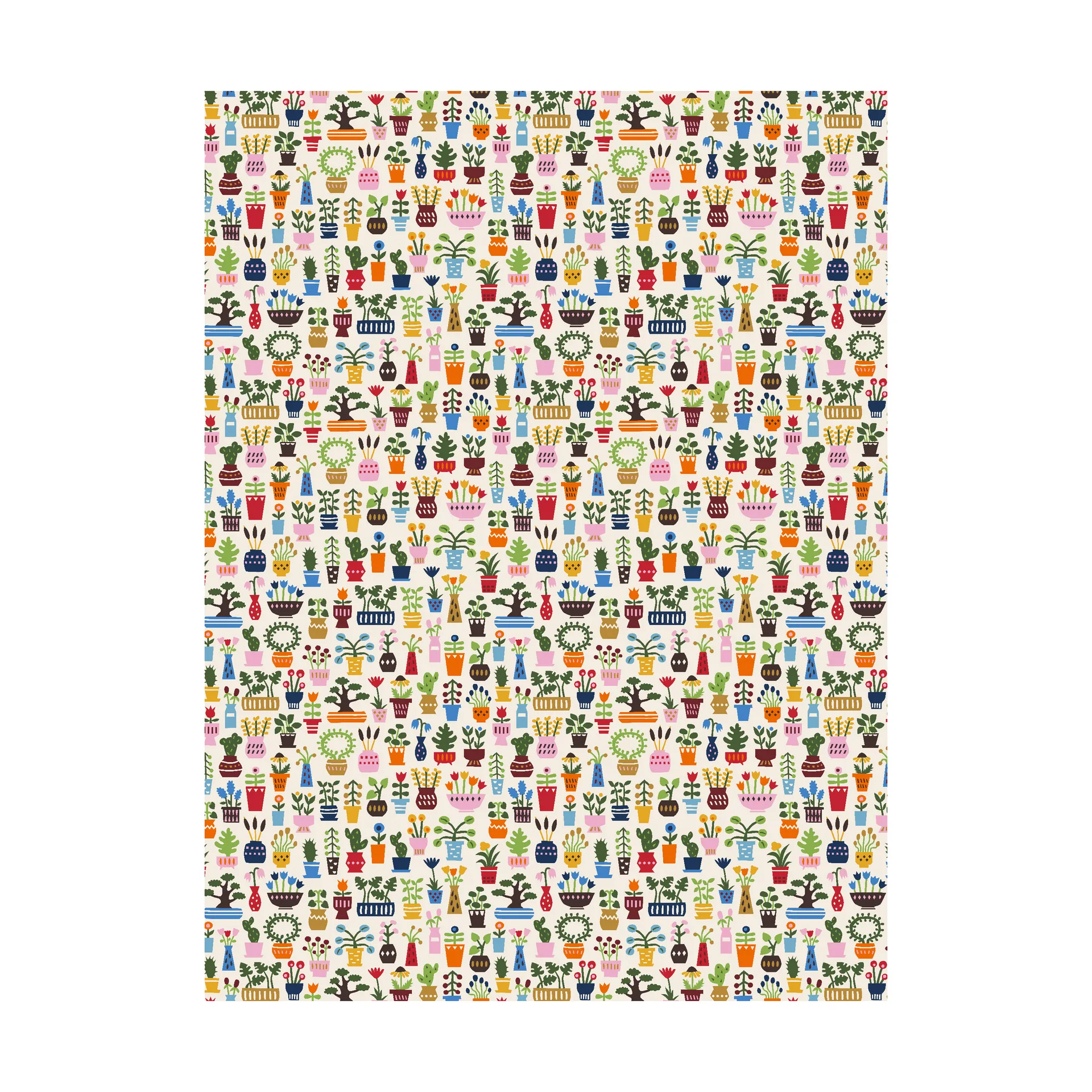 Orangeriet fabric, Multi Arvidssons Textil