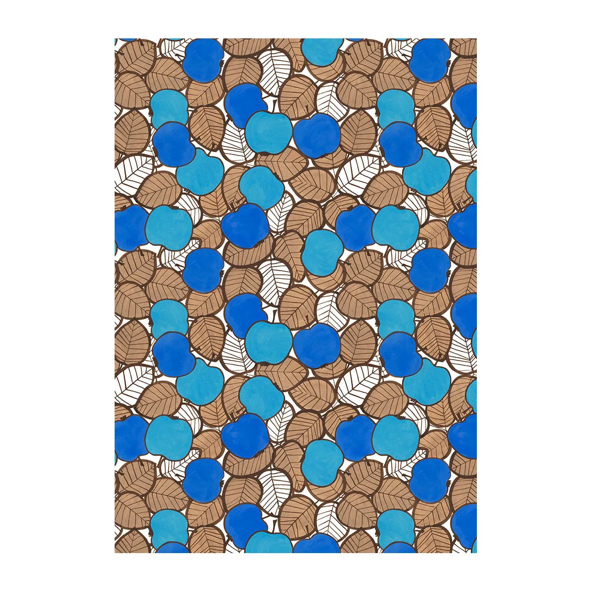 Arvidssons Textil Päppel fabric Green-blue | Scandinavian Design | Fabric by the metre | Green