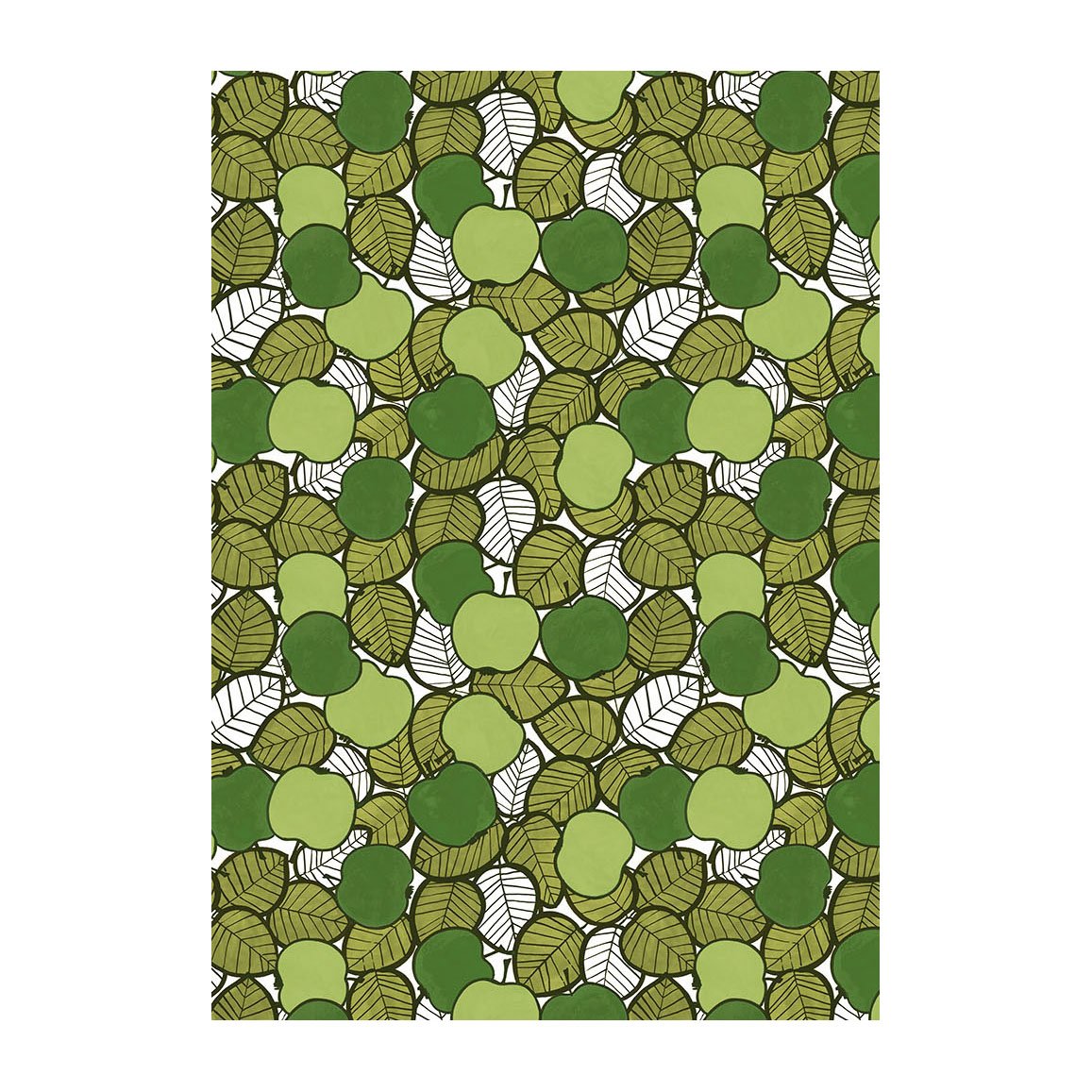 Arvidssons Textil Päppel fabric Green | Scandinavian Design | Fabric by the metre | Green
