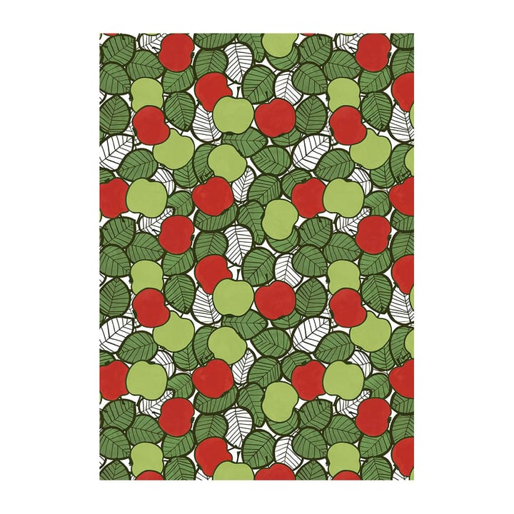 Päppel oilcloth - Green-red - Arvidssons Textil