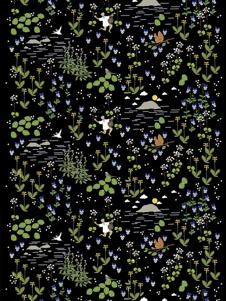 Rönnerdahl oilcloth - Black-green - Arvidssons Textil