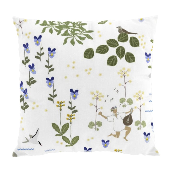 Rönnerdahl pillowcase 47x47 cm - Off white-green - Arvidssons Textil