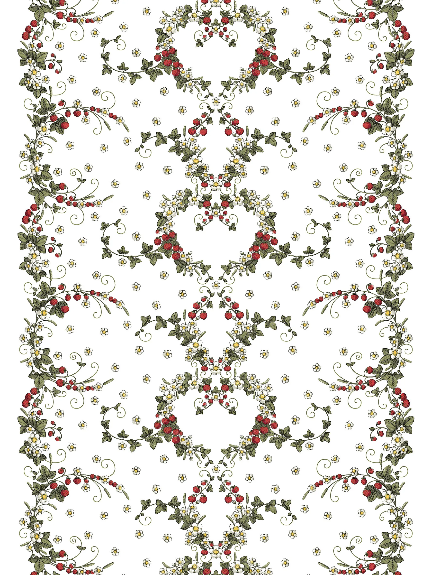 Smultronstället fabric, Off white Arvidssons Textil