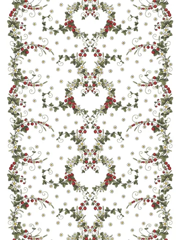 Smultronstället fabric - Off white - Arvidssons Textil