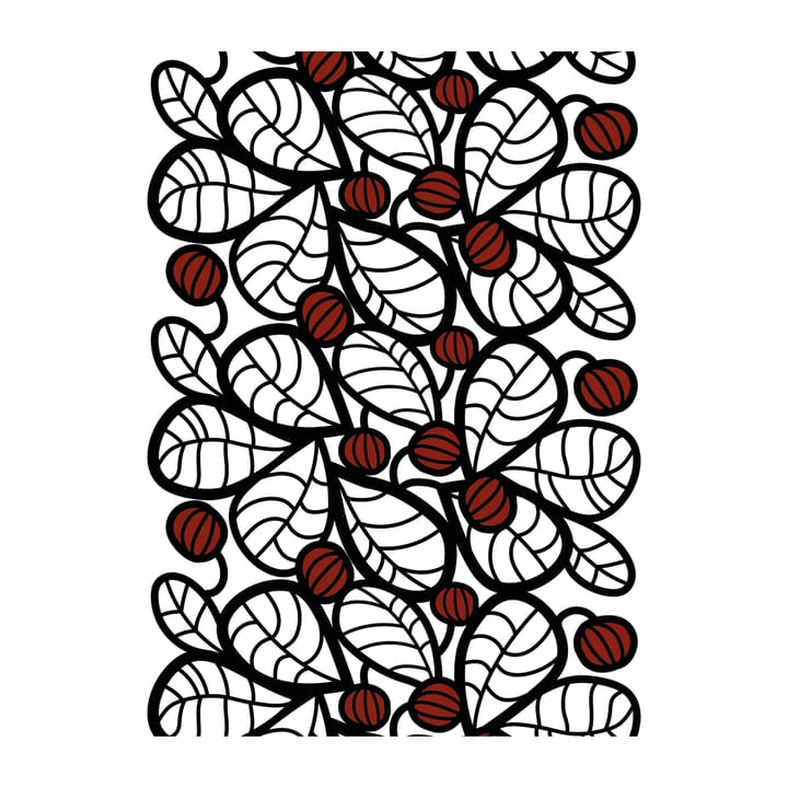 Snöbär fabric - Red - Arvidssons Textil