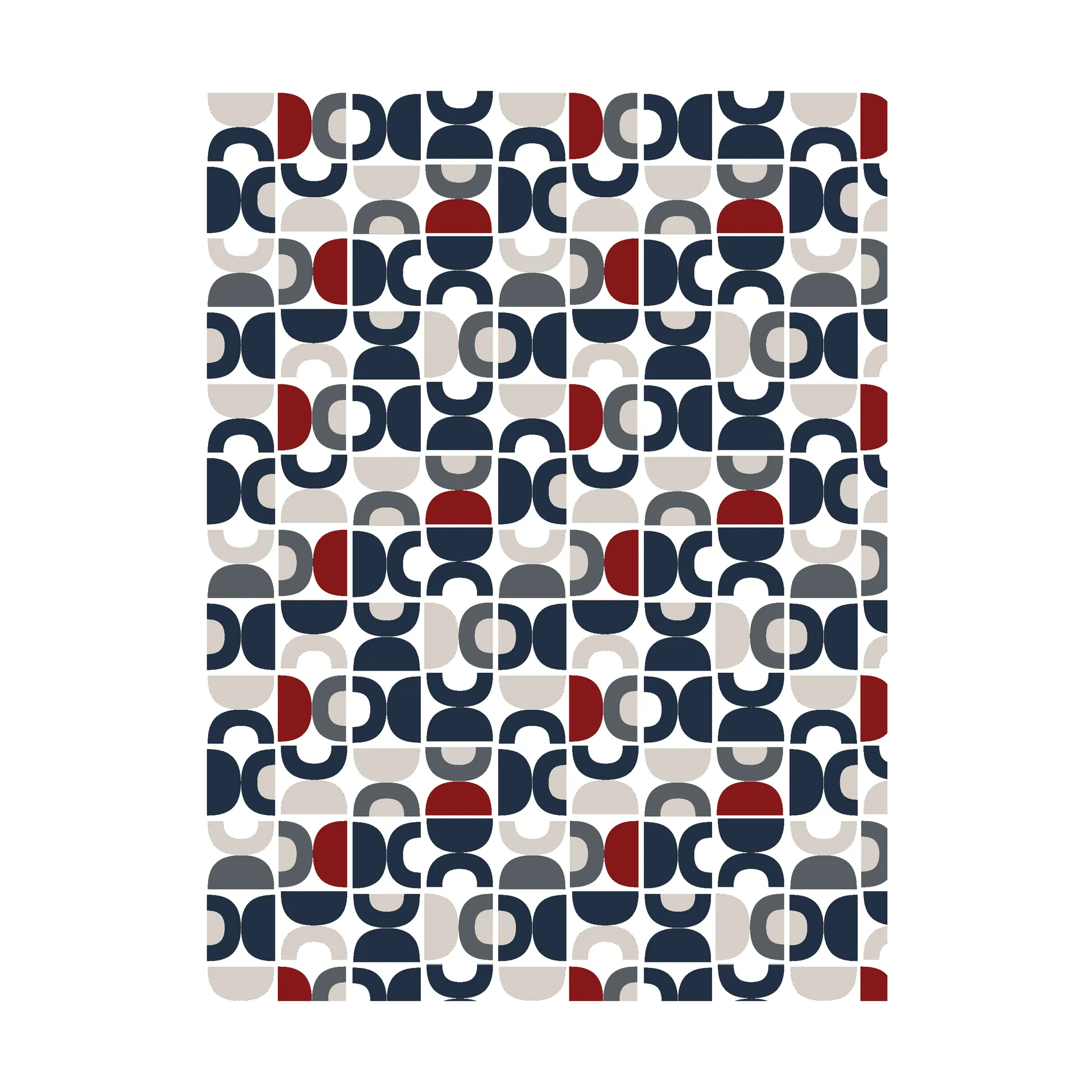 Spiral Dance Fabric, Blue Arvidssons Textil