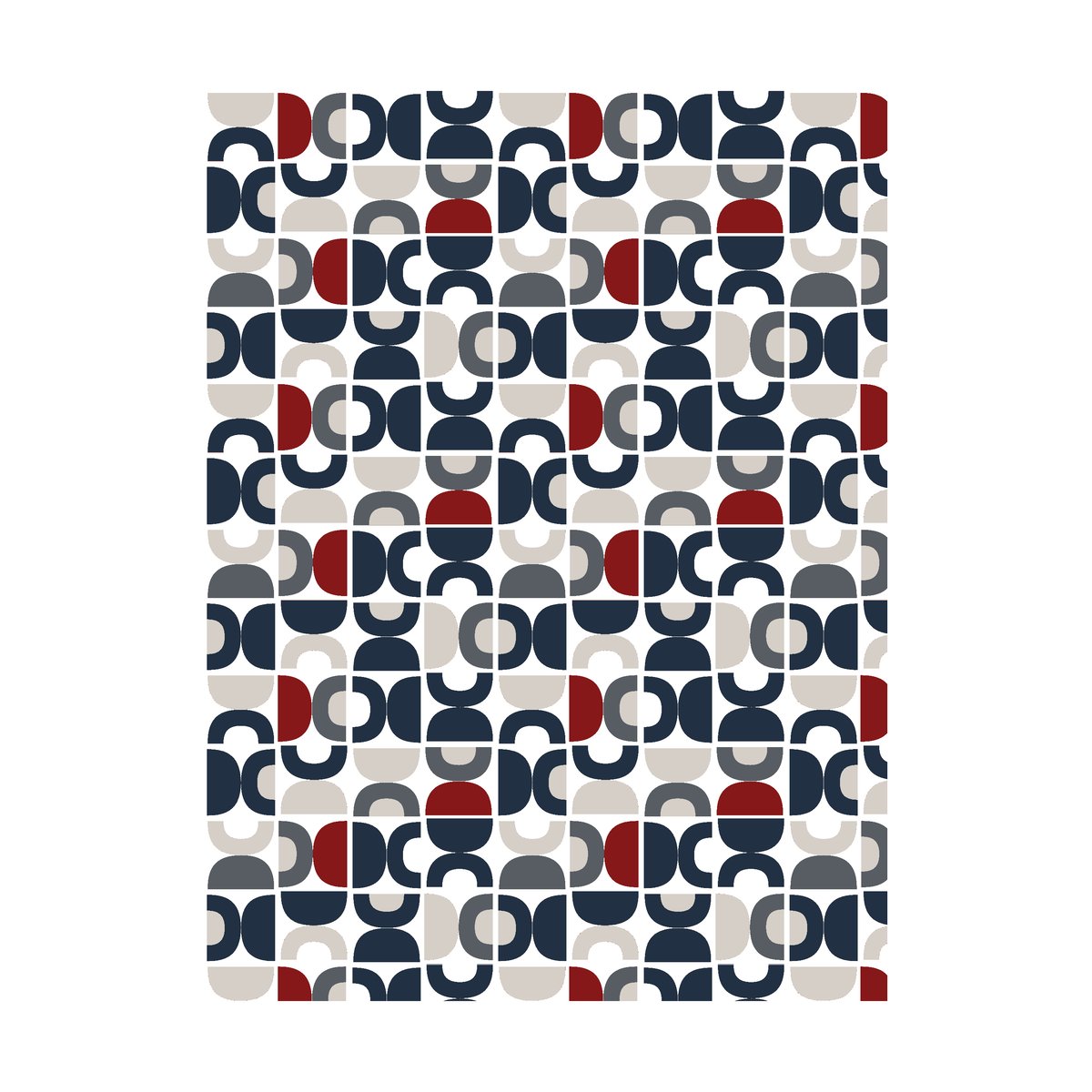 Arvidssons Textil Spiral Dance Fabric Blue