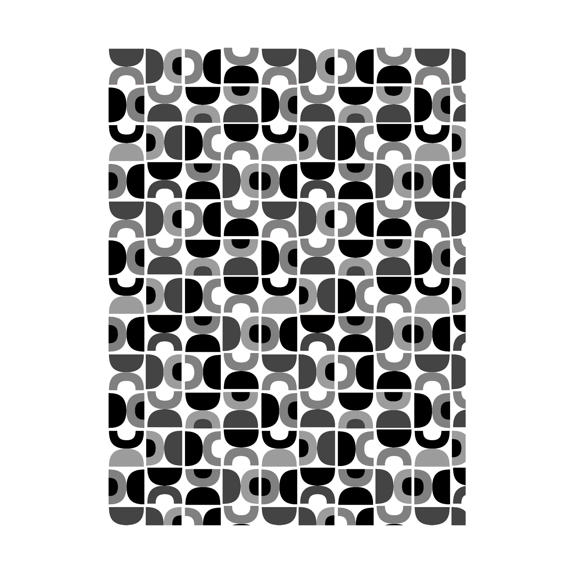 Spiral Dance Fabric, Grey Arvidssons Textil