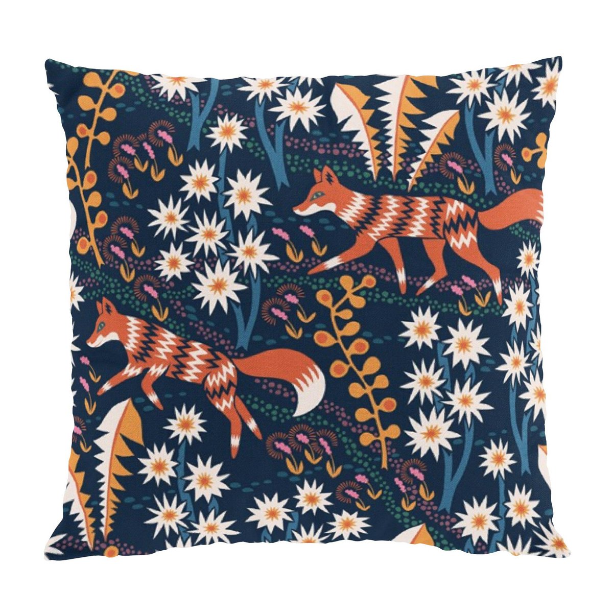 Arvidssons Textil Stjärnspeja cushion cover 47x47 cm Dark blue
