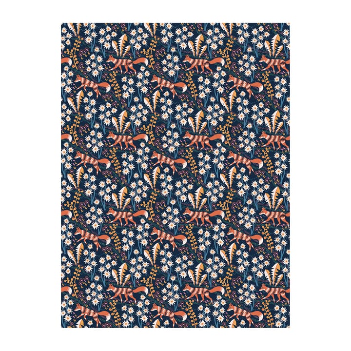 Stjärnspeja fabric - Dark blue - Arvidssons Textil