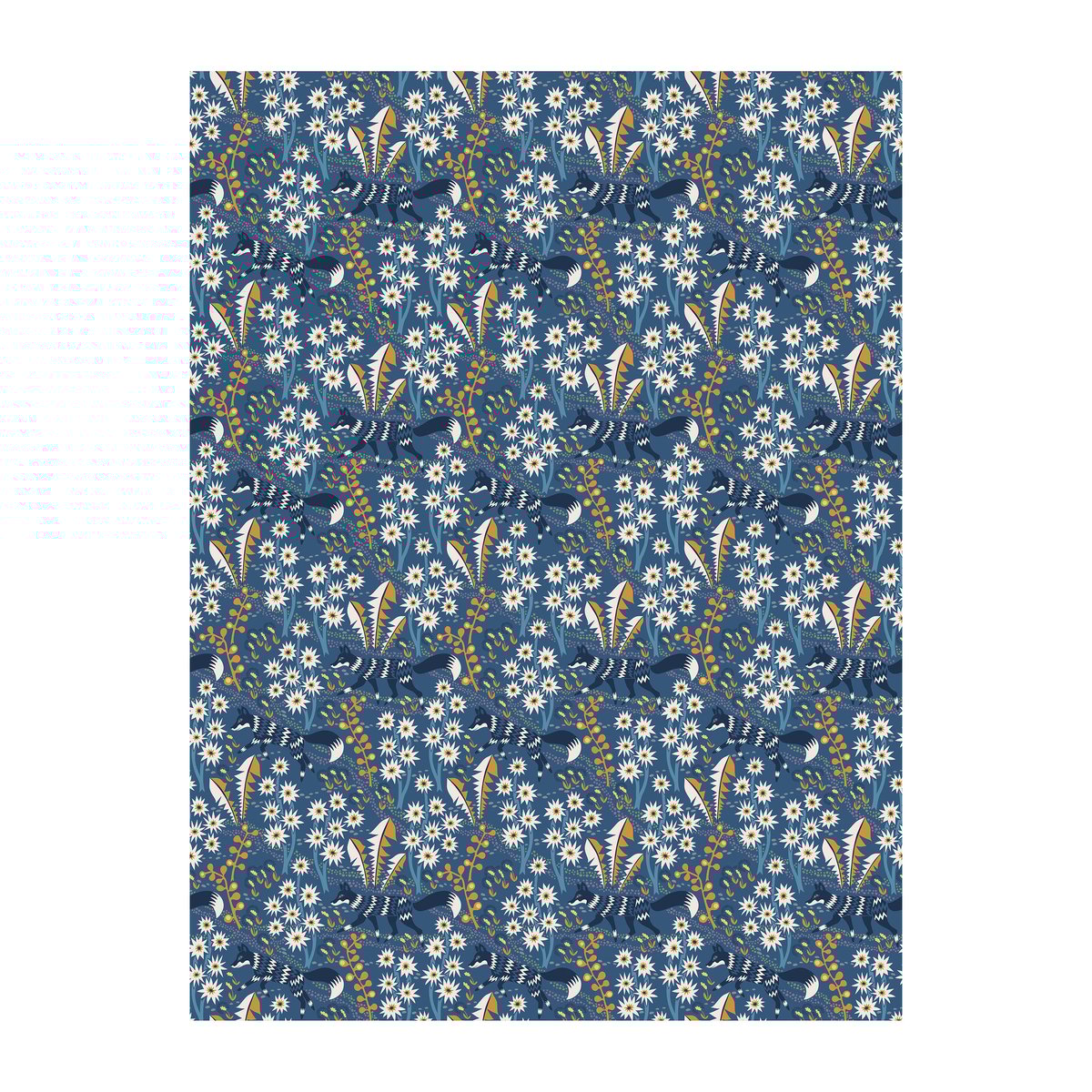 Arvidssons Textil Stjärnspeja oilcloth Blue | Scandinavian Design | Fabric by the metre | Blue