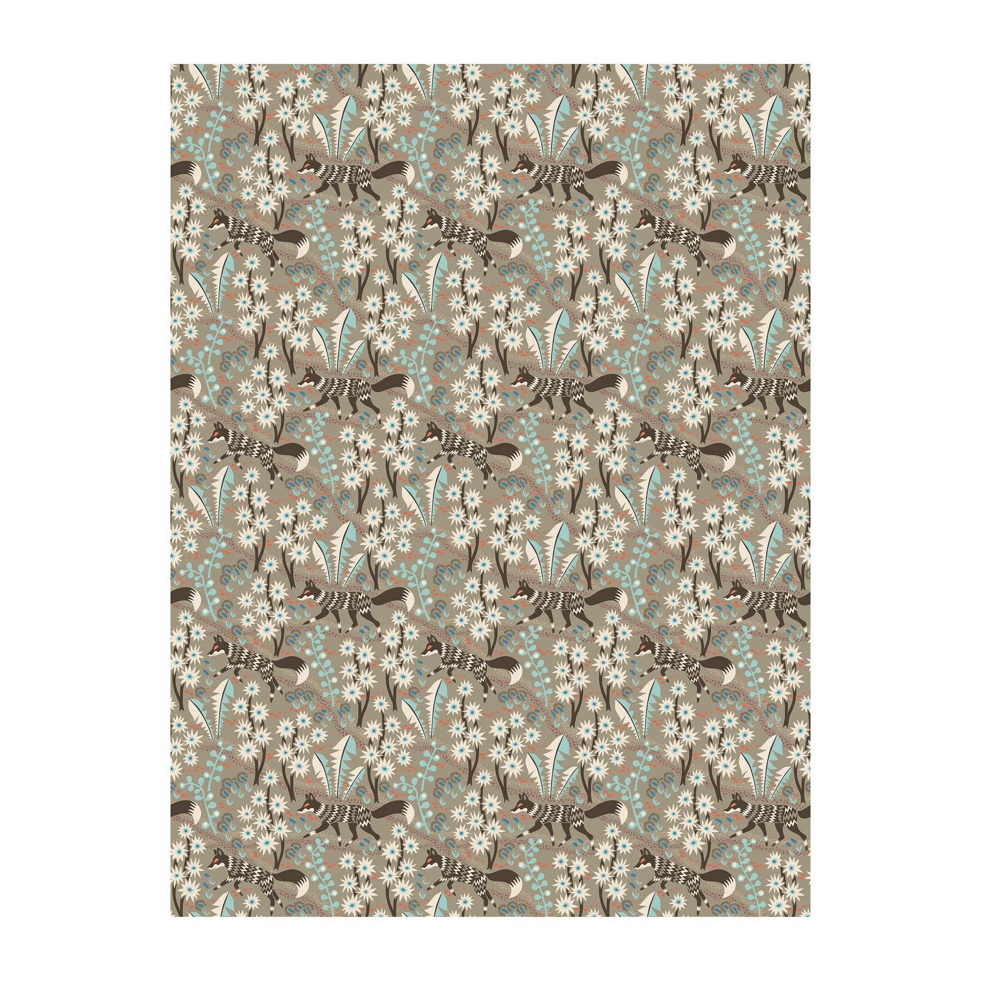 Stjärnspeja oilcloth, Brown Arvidssons Textil