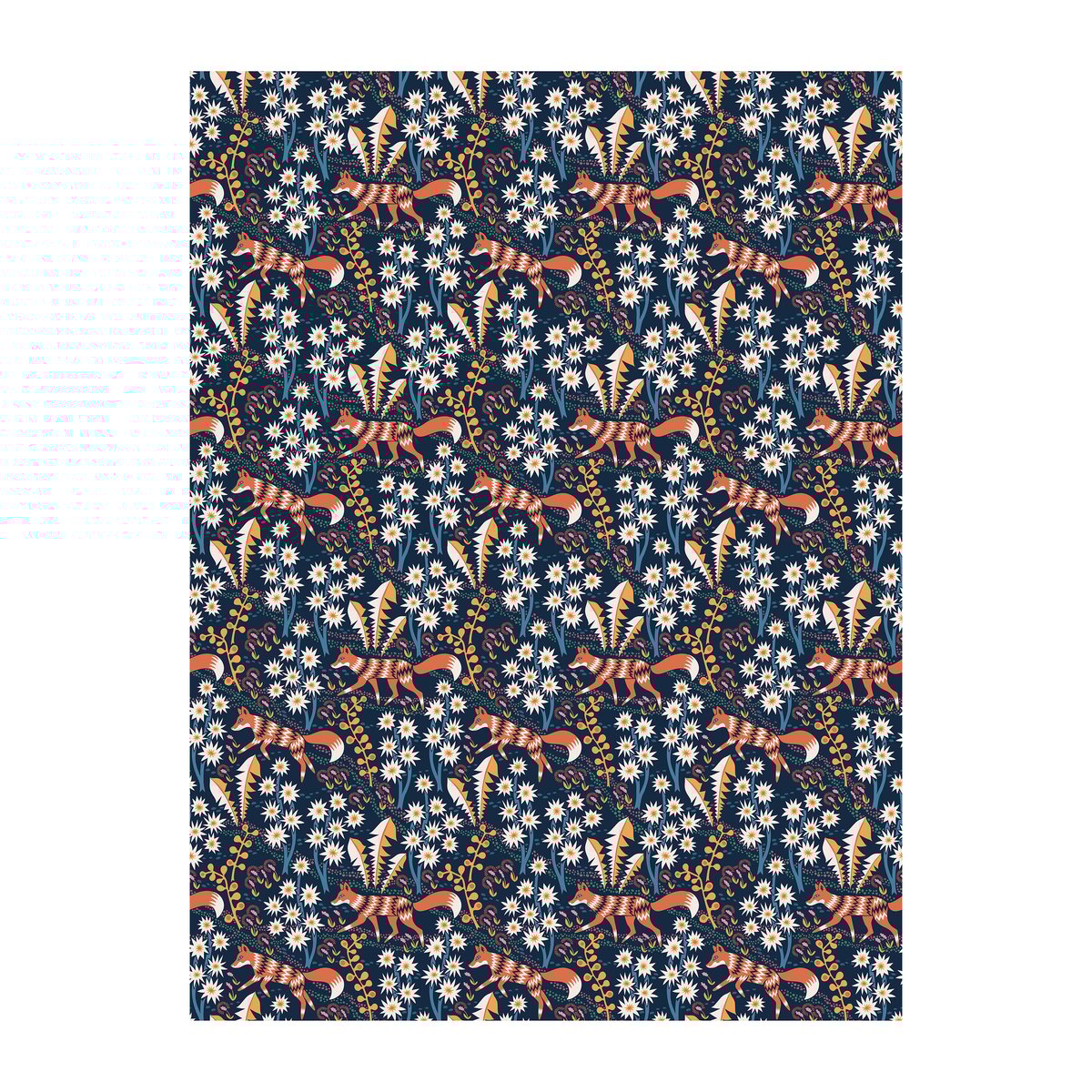 Arvidssons Textil Stjärnspeja oilcloth Dark blue | Scandinavian Design | Fabric by the metre | Blue