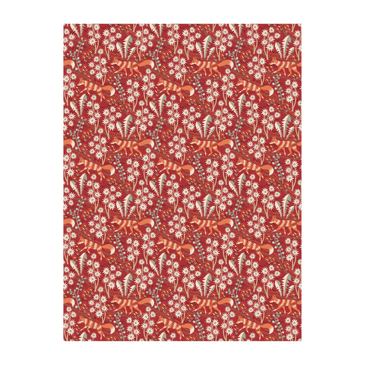 Stjärnspeja oilcloth - Red - Arvidssons Textil