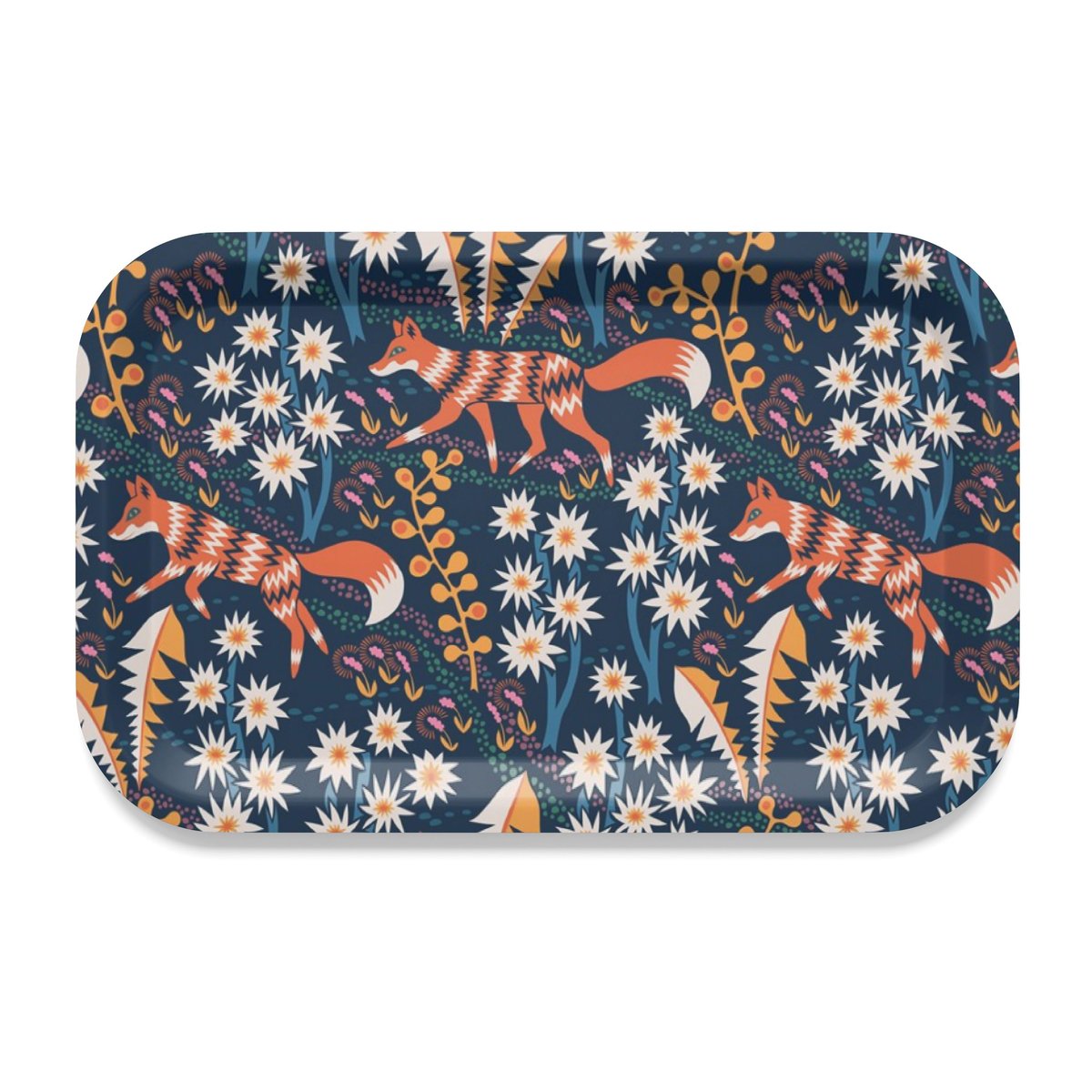 Arvidssons Textil Stjärnspeja tray 21x31 cm Dark blue