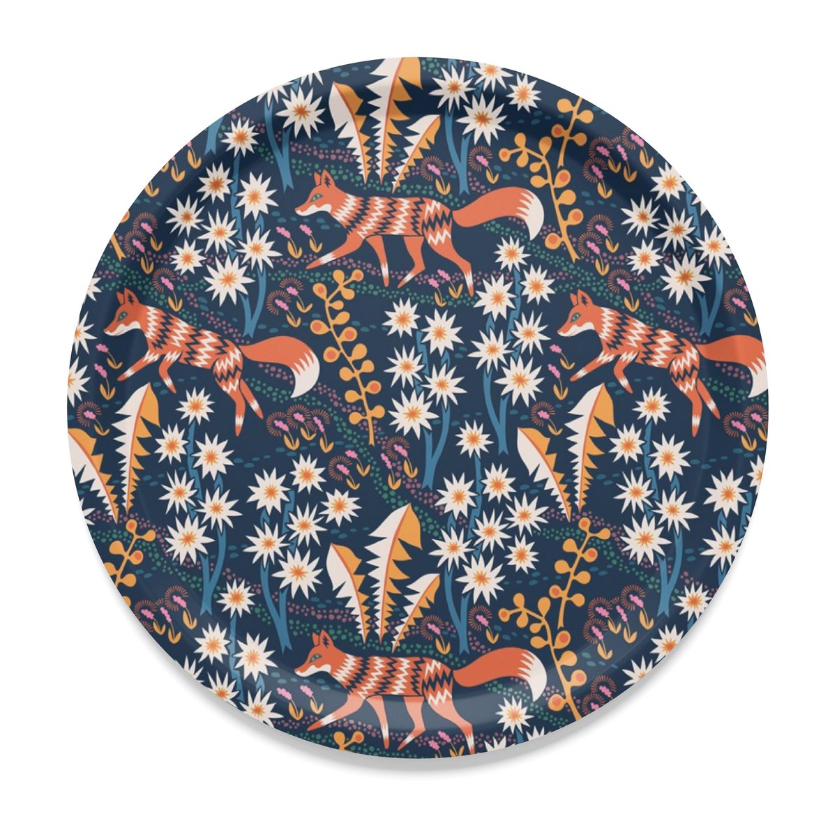 Arvidssons Textil Stjärnspeja tray o31 cm Dark blue