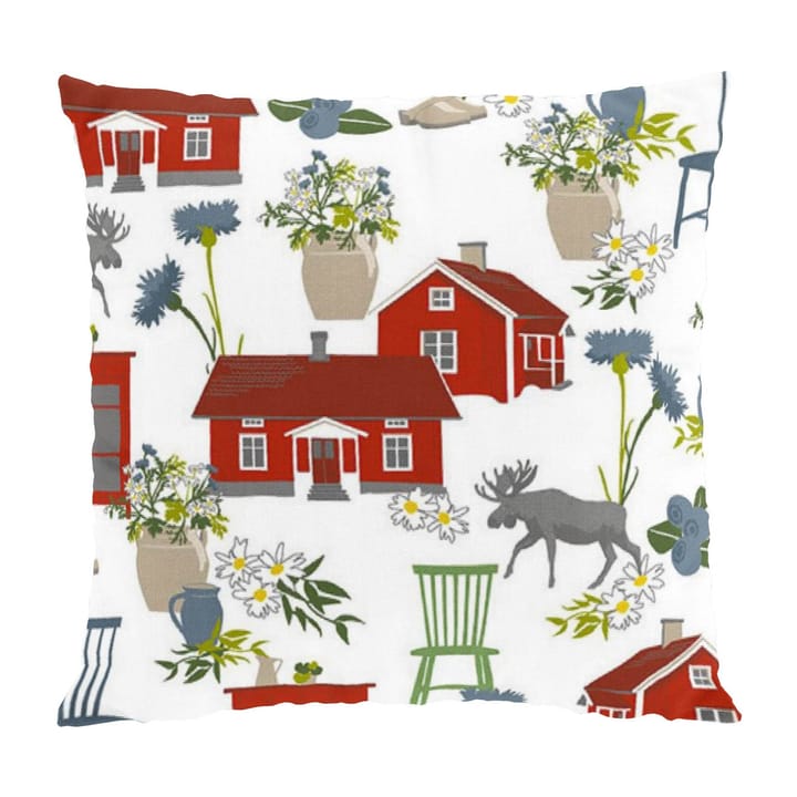 Strövtåg pillowcase 47x47 cm - Red - Arvidssons Textil