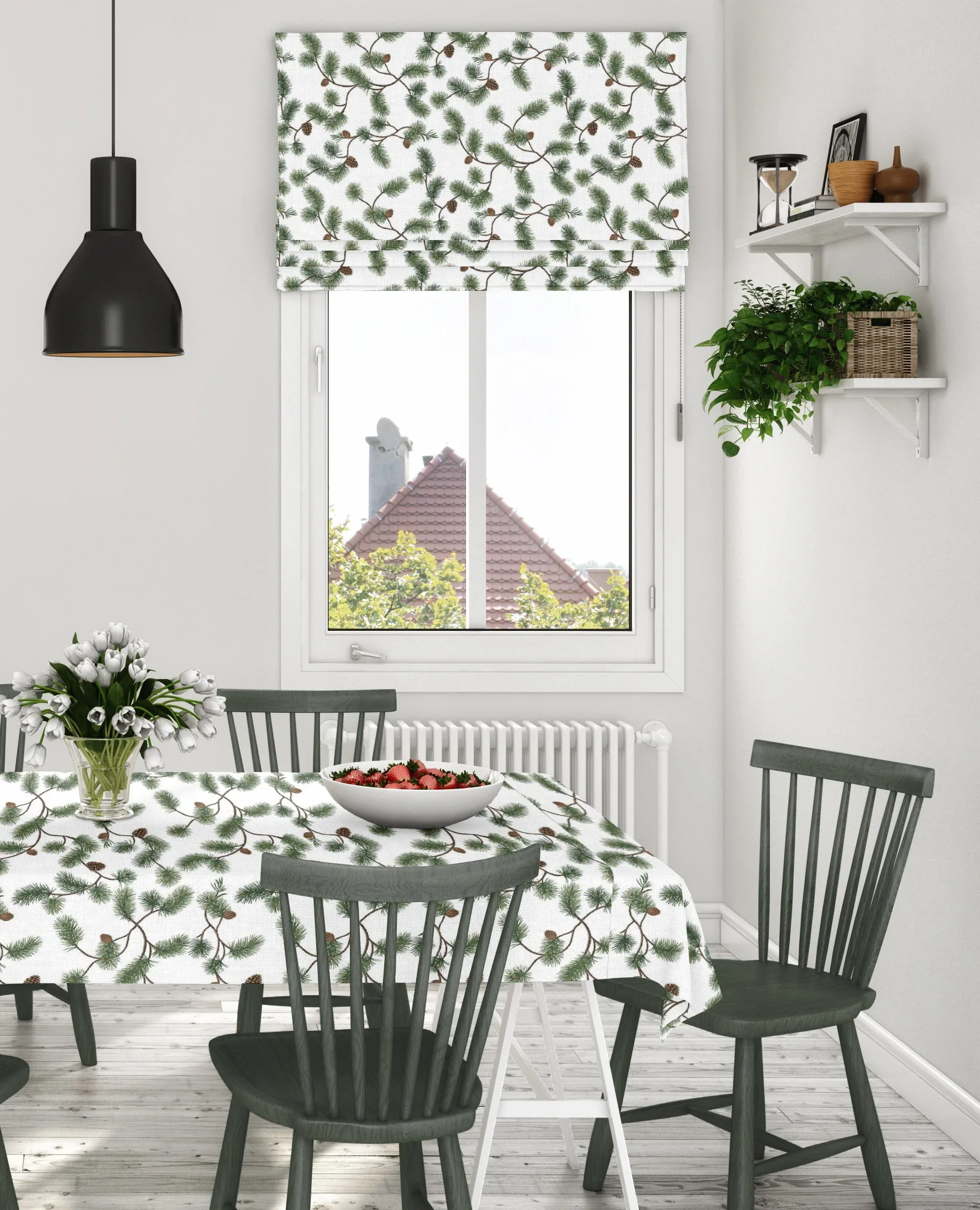 Tallegren oilcloth, Green Arvidssons Textil