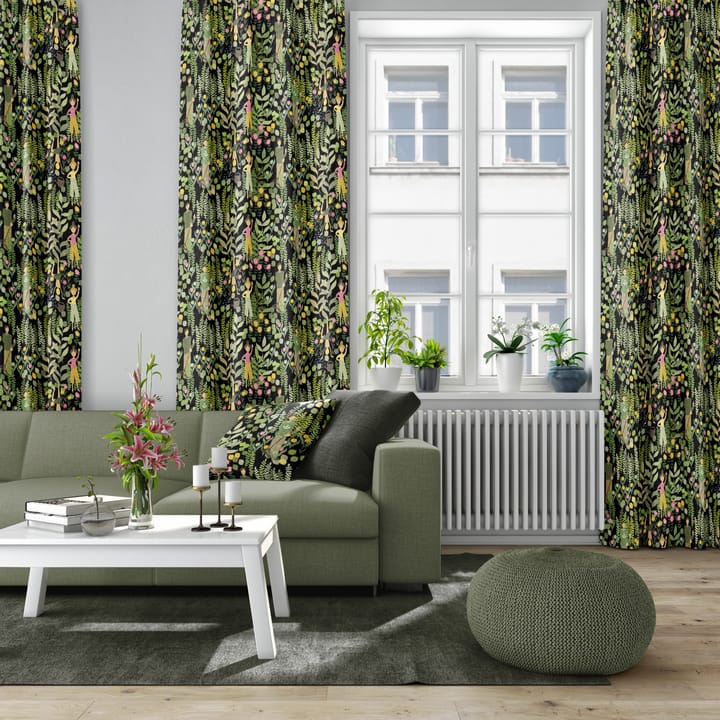 Trädgård cushion cover 47x47 cm - Black-green - Arvidssons Textil