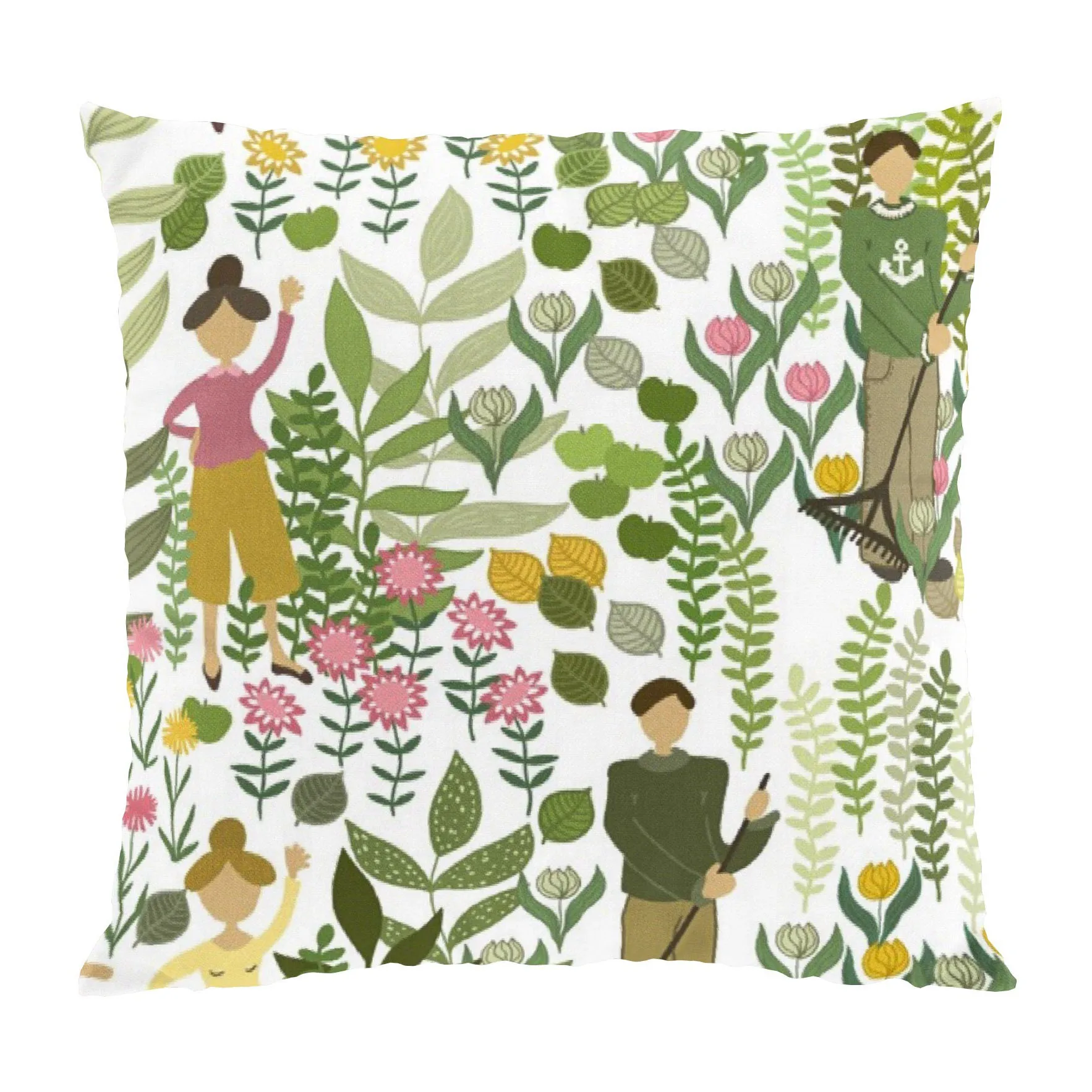 Trädgård cushion cover 47x47 cm, Green Arvidssons Textil