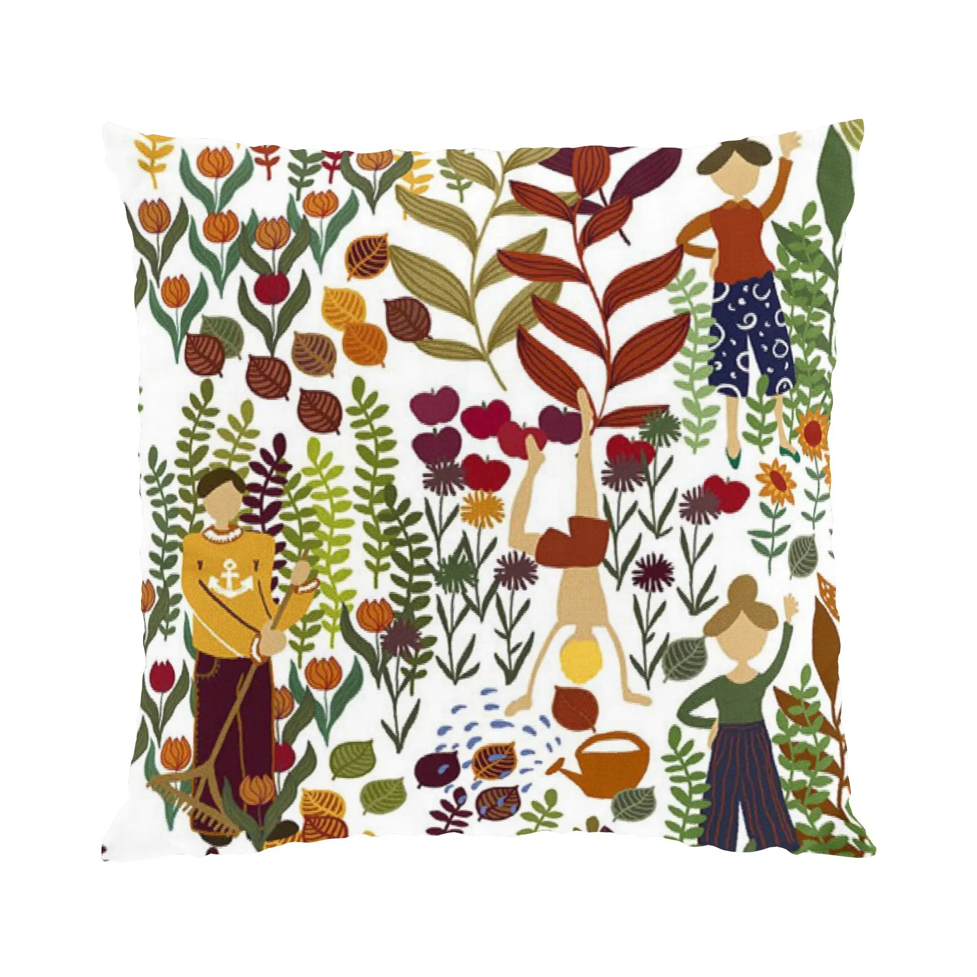 Trädgård cushion cover 47x47 cm, rust Arvidssons Textil
