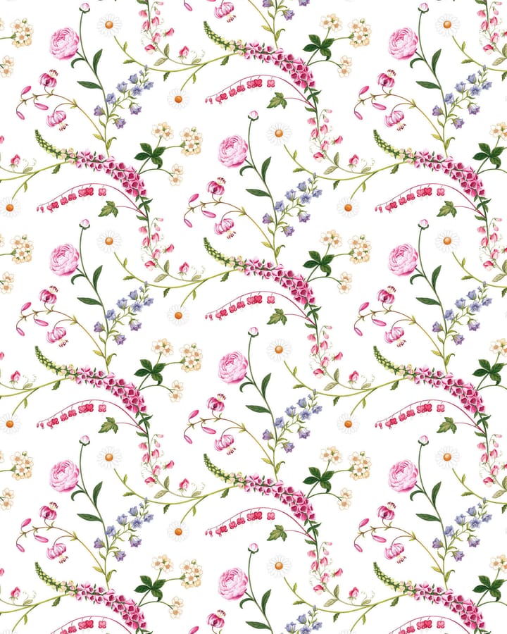 Trädgårdsblom fabric, Pink Arvidssons Textil