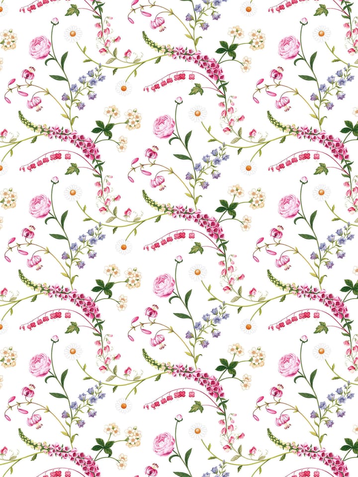 Trädgårdsblom oilcloth - Pink - Arvidssons Textil