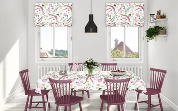 Trädgårdsblom oilcloth - Pink - Arvidssons Textil