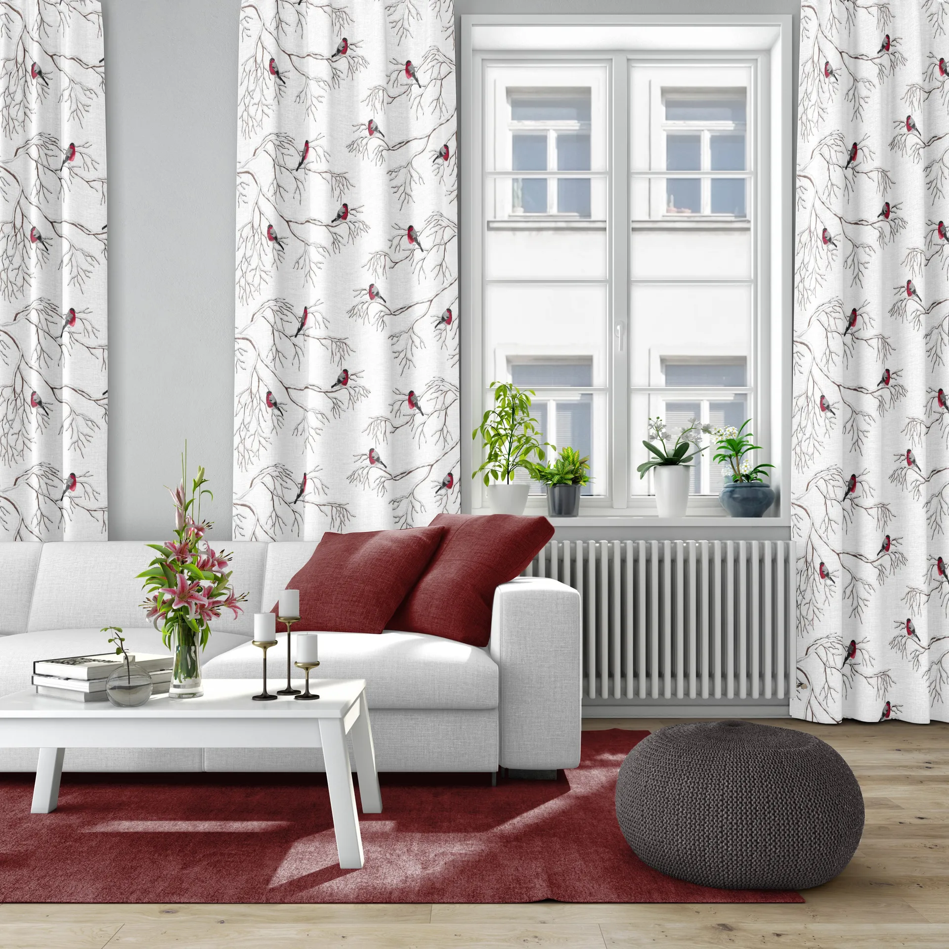 Vinterland fabric, off white Arvidssons Textil