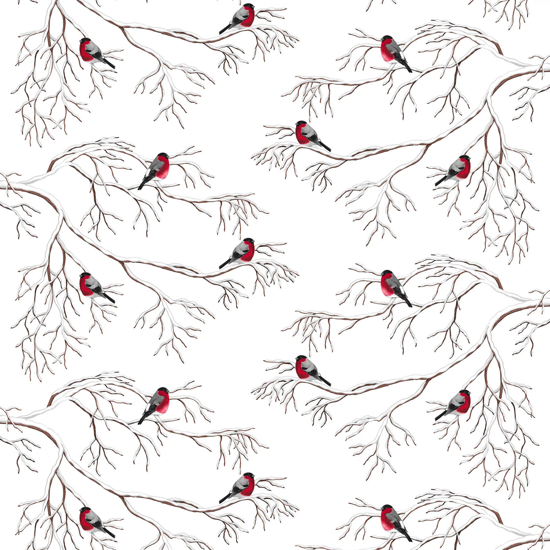 Vinterland oilcloth, off white Arvidssons Textil