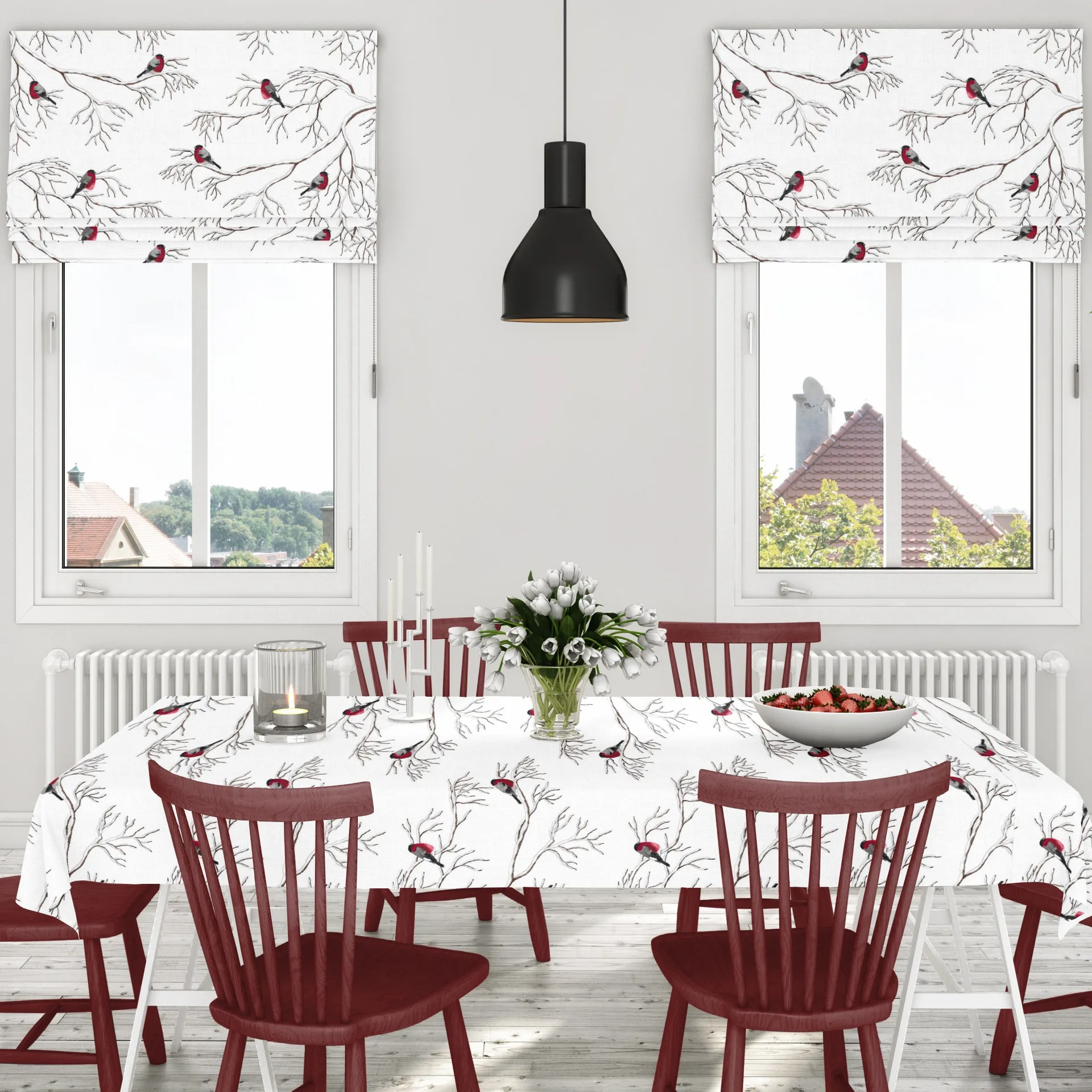 Vinterland oilcloth, off white Arvidssons Textil