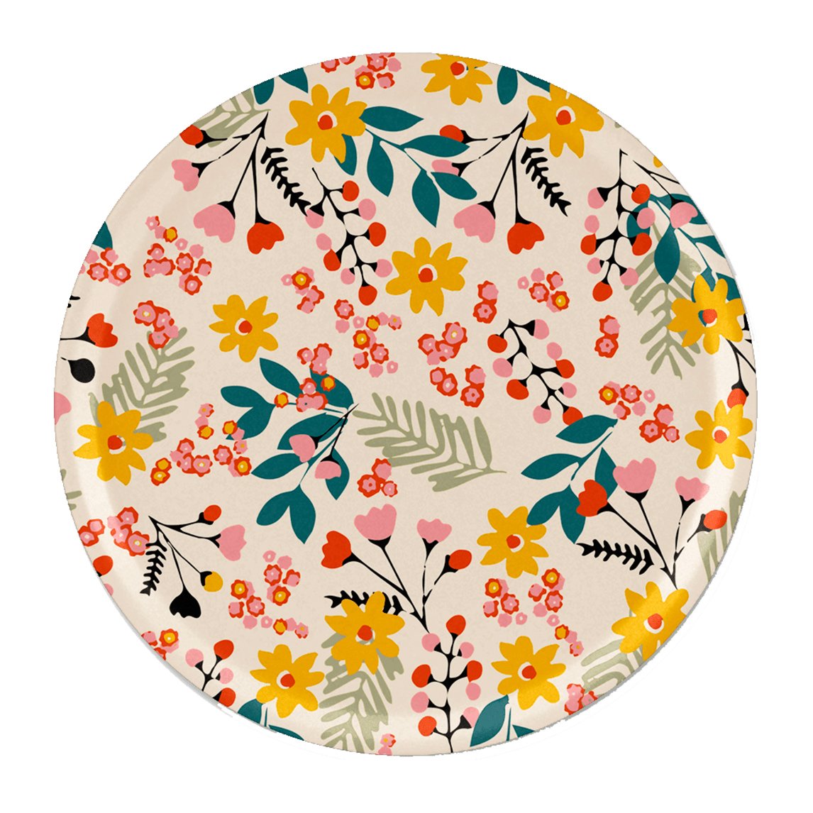 Åry Home Flower tray o38 cm Pink | Scandinavian Design | Trays | Multi